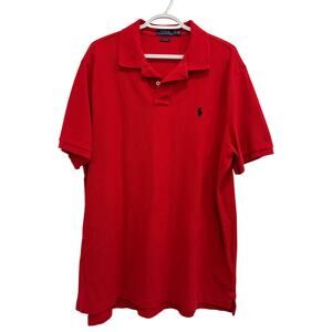 Polo Ralph Lauren Mens Classic Fit Short Sleeve Red Shirt Size XL Casual Preppy